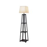 Artiss Floor Lamp 3 Tier Shelf Storage LED Light Stand Home Room Vintage White