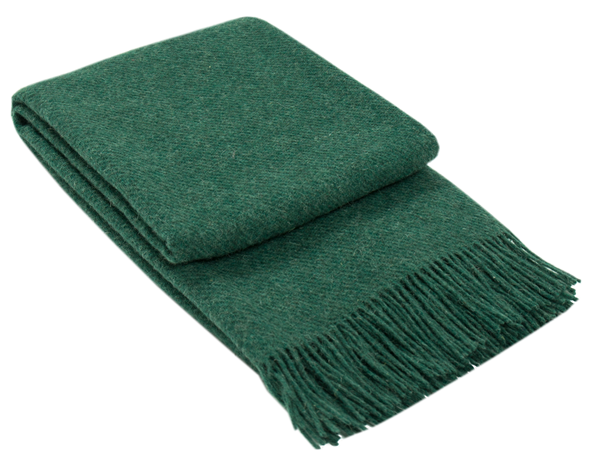 Brighton Throw - 100% NZ Wool - Emerald