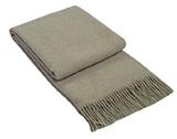 Brighton Throw - 100% NZ Wool - Beige