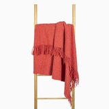 Brighton Throw - 100% NZ Wool -  Cherry