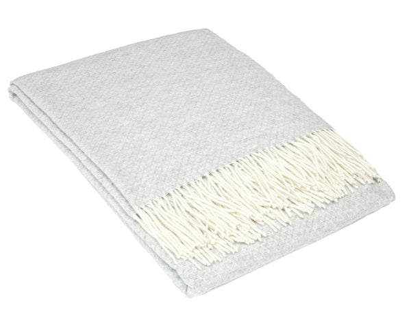 Chiswick Throw - Merino Wool/Cashmere - Light Grey