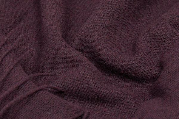 Paddington Throw - Fine Wool Blend - Plum