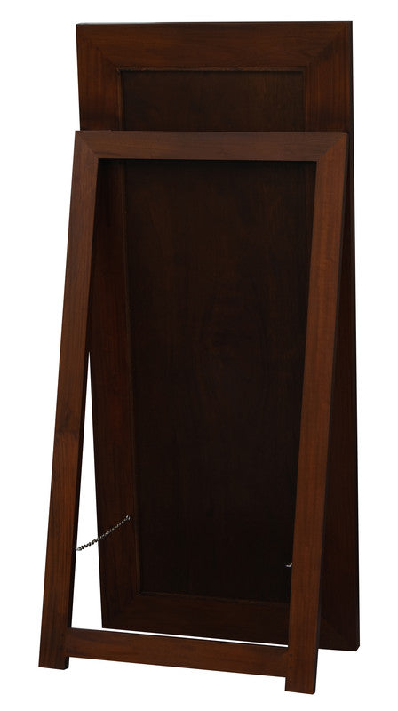 Toby Solid Mahogany Timber Standing Mirror (Mahogany)