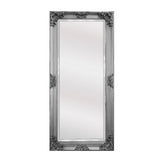 Deluxe French Provincial Ornate Mirror - Antique Silver - 90cm x 170cm