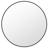 Metal Round Mirror 100cm - Black