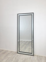 Medium Black Beaded Framed Mirror - 70cm x 170cm