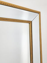 Gold Beaded Framed Mirror - Free Standing 50cm x 170cm