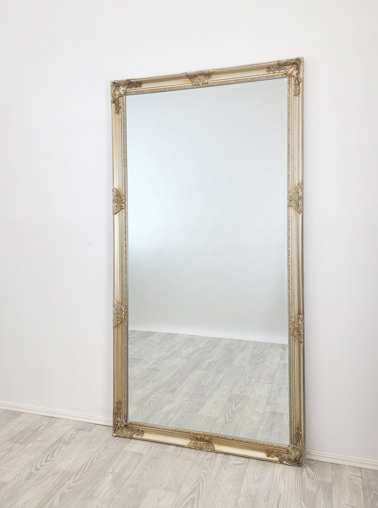 French Provincial Ornate Mirror - ANTIQUE CHAMPAGNE - X Large 100cm x 190cm