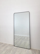 Black Metal Rectangle Mirror - Medium 80cm x 170cm