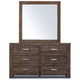 Catmint Dresser Mirror Vanity Dressing Table Solid Pine Wood Frame - Grey Stone