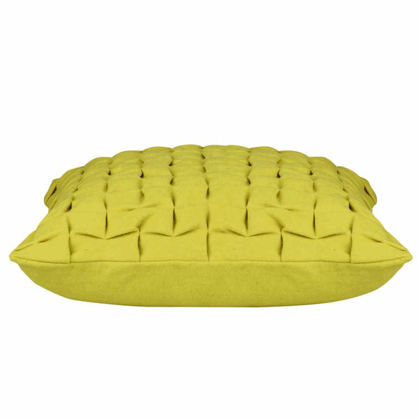 Pack of 4 Flux Mustard Yellow 3D Textured 45cm x 45cm Cushion Covers