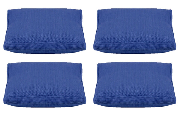 Pack of 4 Classic Sky Blue Large 56x56cm Box Sided Cushion Cover Chair pad covers