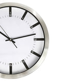 Modern Wall Clock Silent Non-Ticking Quartz Battery Operated Stainless Steel