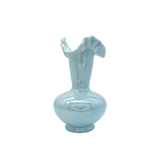 Mermaid Iridescent Ceramic Vase Blue