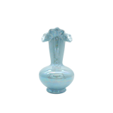 Mermaid Iridescent Ceramic Vase Blue