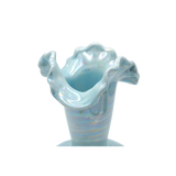 Mermaid Iridescent Ceramic Vase Blue